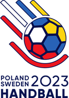 Poland, Sweden 2023 handball 2023 vm logo in color on transparent background